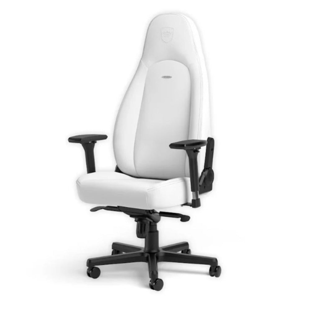 Noble ICON Gaming Chair - White Edition - Faux Vegan Leather