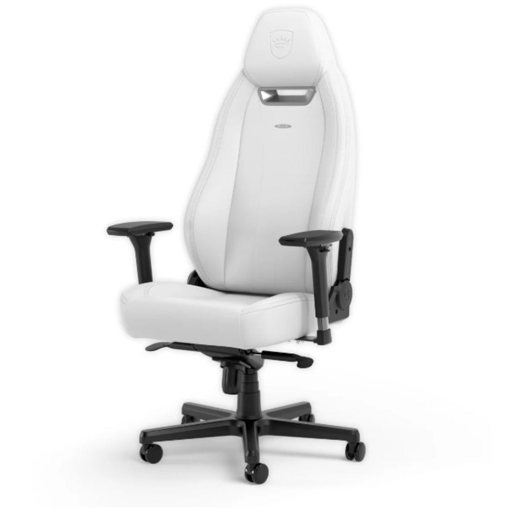 Noble LEGEND Gaming Chair - White Edition - Faux Vegan Leather