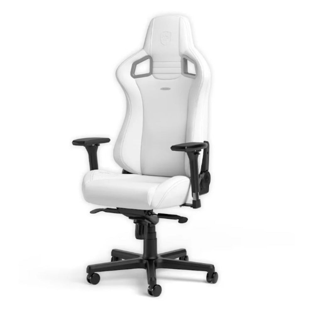 Noble EPIC Gaming Chair - White Edition - Faux Vegan Leather