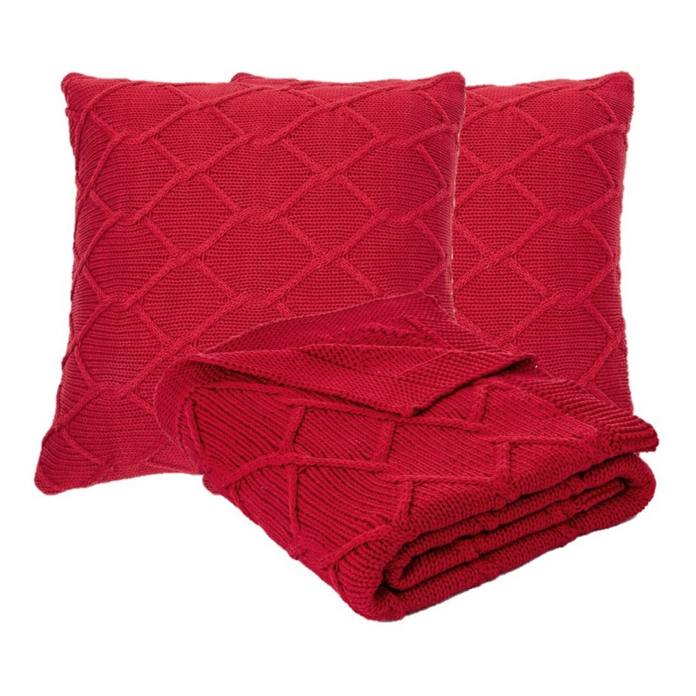 Brunelli Carmin Throw and Cushions Set