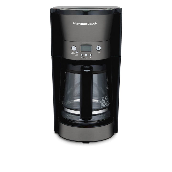 Hamilton Beach® Metallic Slate Programmable Coffee Maker 12 Cup Capacity