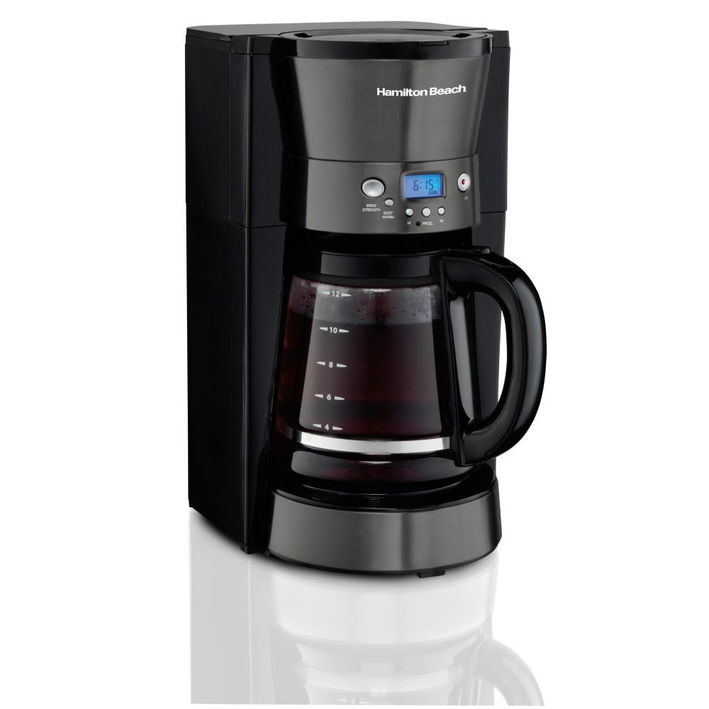 Hamilton Beach® Metallic Slate Programmable Coffee Maker 12 Cup Capacity