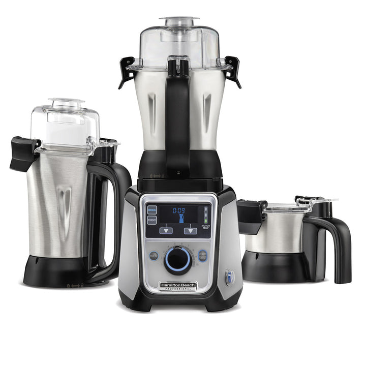 Hamilton Beach Professional 2.2 HP 120V Mixie / Juicer /Grinder with 3 Stainless Steel Jars