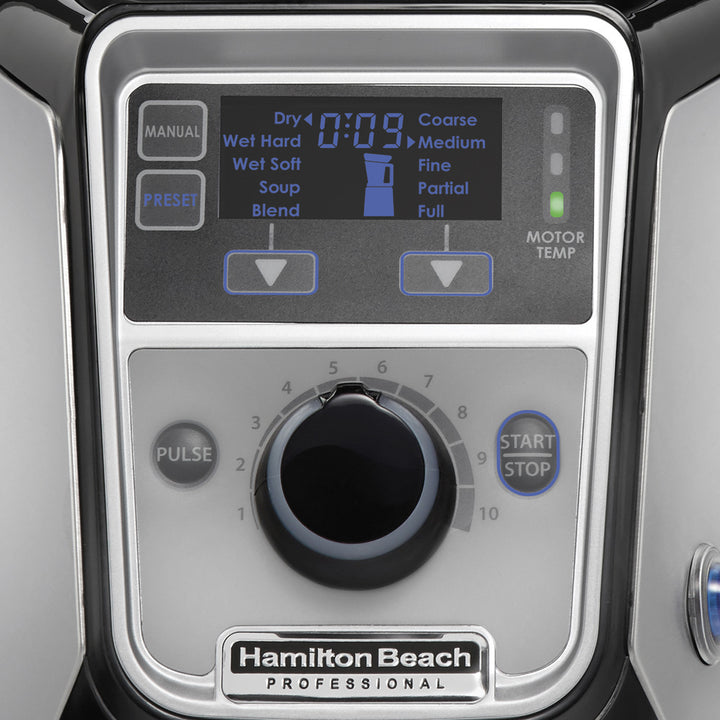 Hamilton Beach Professional 2.2 HP 120V Mixie / Juicer /Grinder with 3 Stainless Steel Jars