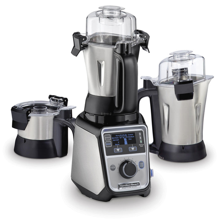 Hamilton Beach Professional 2.2 HP 120V Mixie / Juicer /Grinder with 3 Stainless Steel Jars