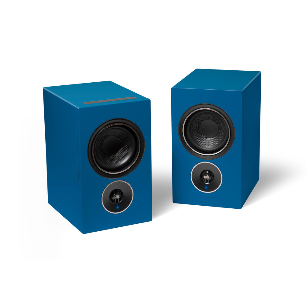 PSB Alpha iQ Streaming Powered Speakers with BluOS - Midnight Blue