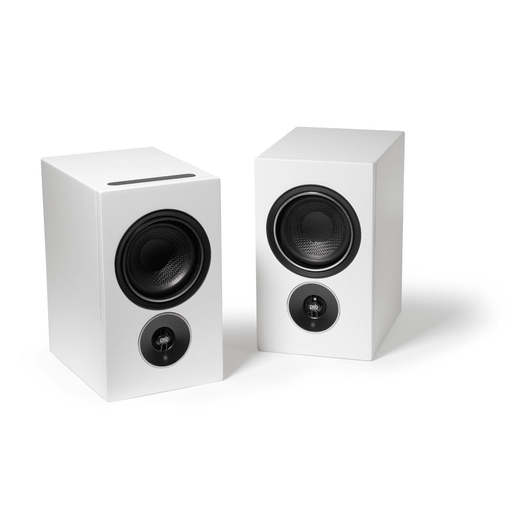 PSB Alpha iQ Streaming Powered Speakers with BluOS - Matte White