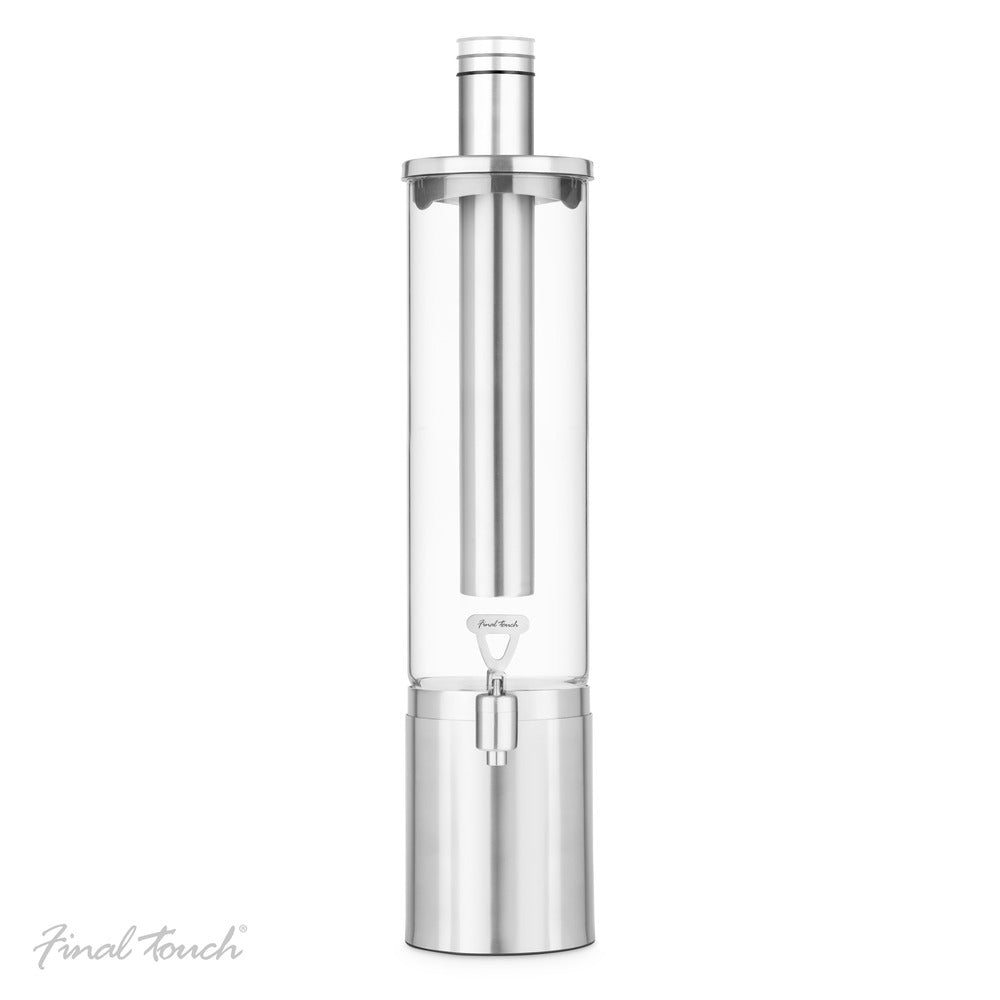 Final Touch® 2.5 L Stainless Steel & Glass Beverage Dispenser