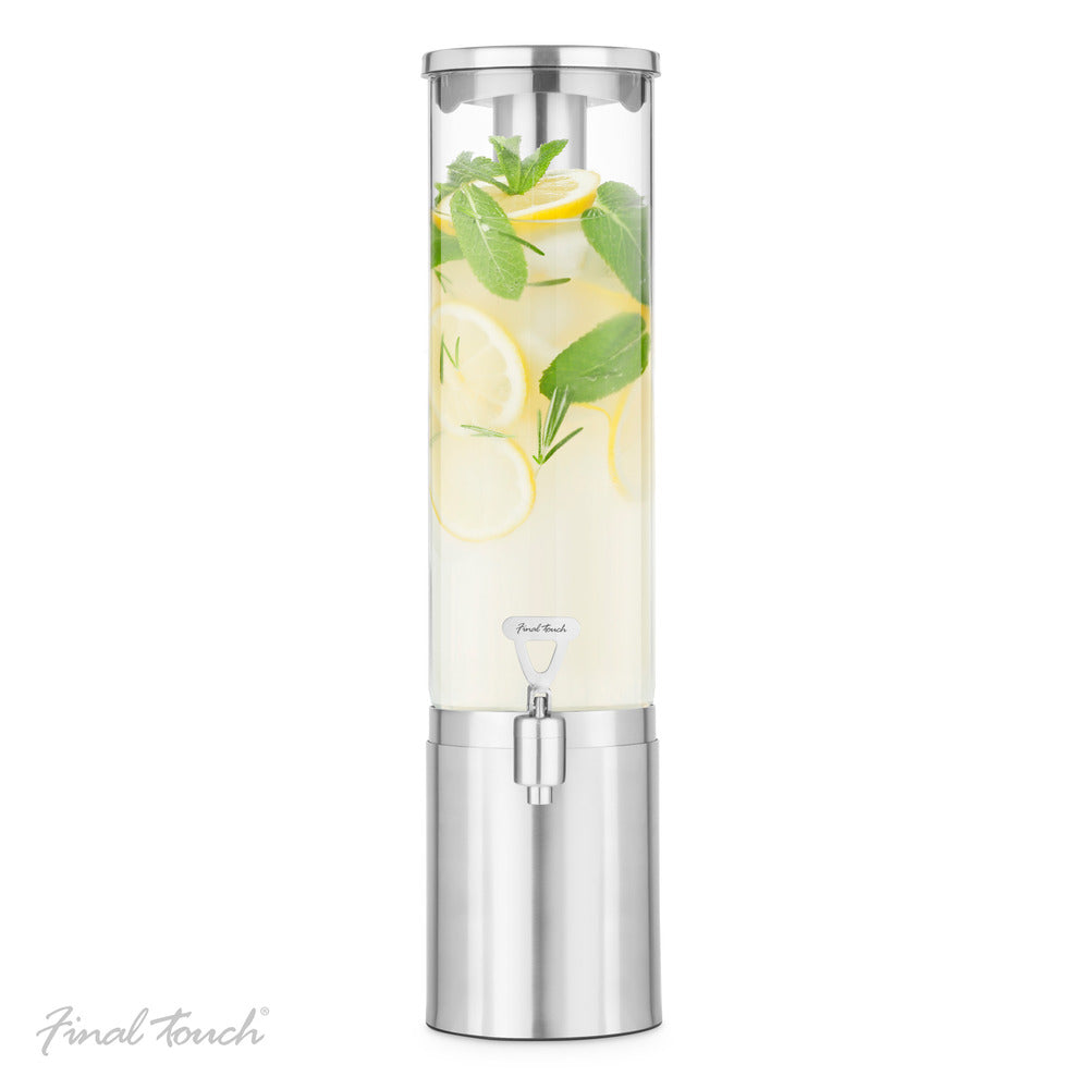 Final Touch® 2.5 L Stainless Steel & Glass Beverage Dispenser