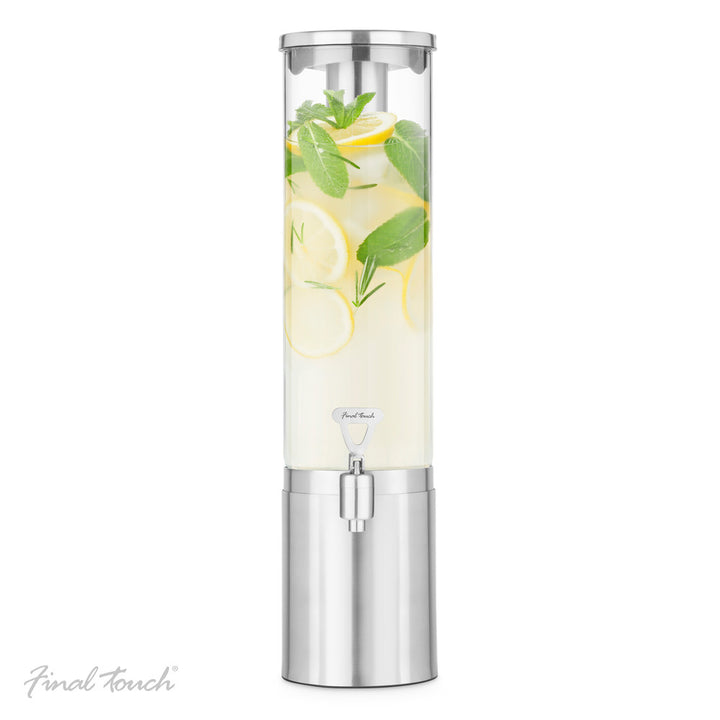 Final Touch® 2.5 L Stainless Steel & Glass Beverage Dispenser