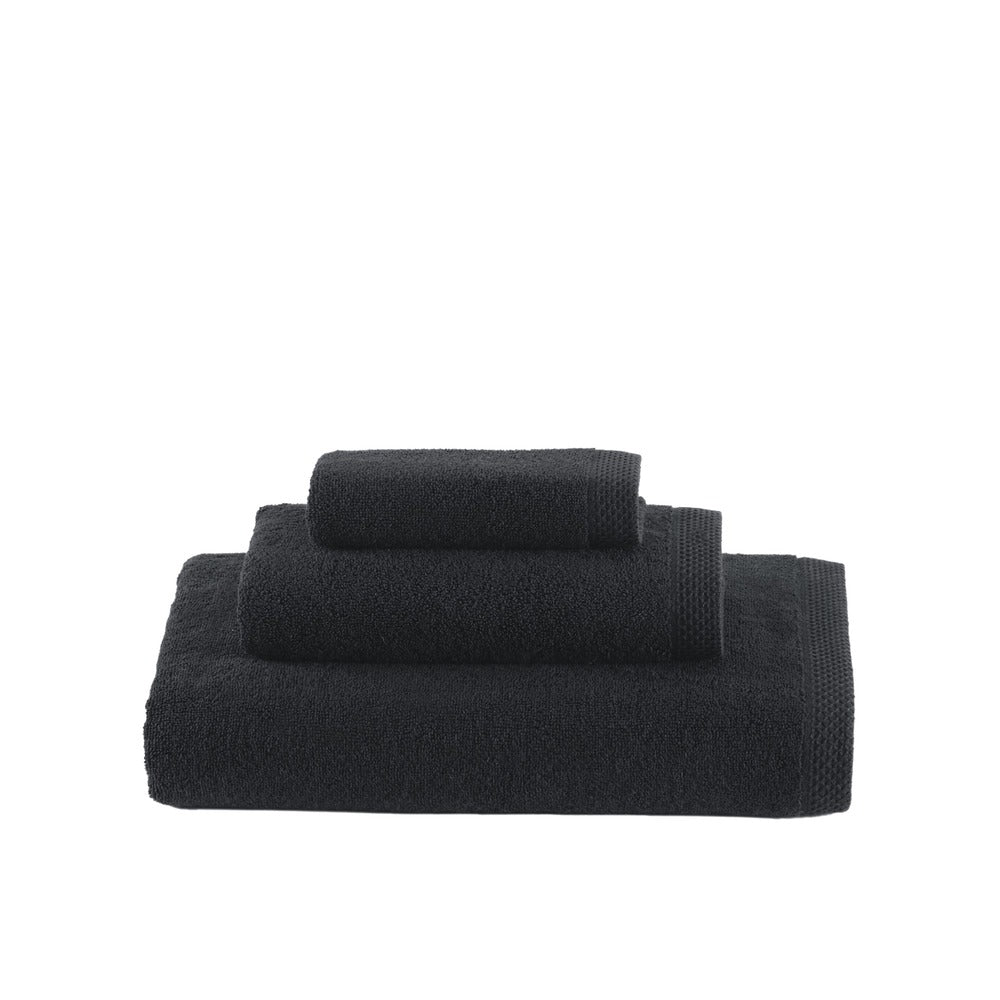 Talesma Côte d'Azur Towel Set - 4-Piece Ensemble Featuring Bath Sheet and Towels - Black