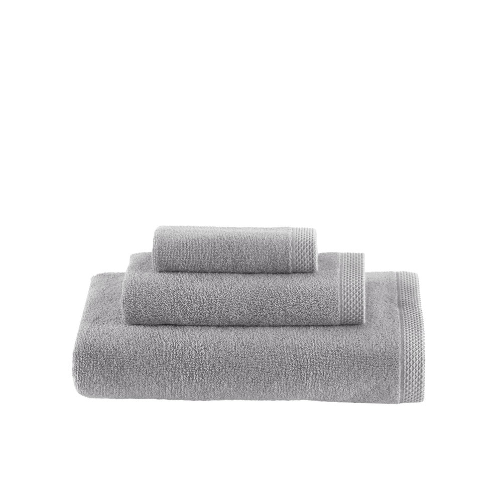 Talesma Côte d'Azur Towel Set - 4-Piece Ensemble Featuring Bath Sheet and Towels - Cement