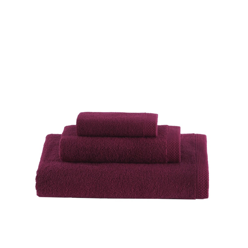 Talesma Côte d'Azur Towel Set - 4-Piece Ensemble Featuring Bath Sheet and Towels - Magenta