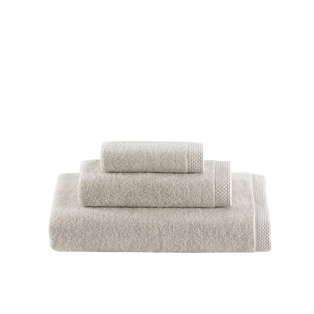 Talesma Côte d'Azur Towel Set - 4-Piece Ensemble Featuring Bath Sheet and Towels - Craie