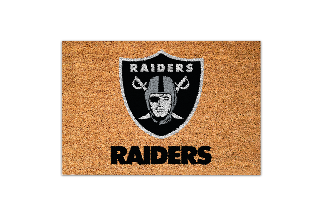 COIR Door Mat - Team: Las Vegas Raiders