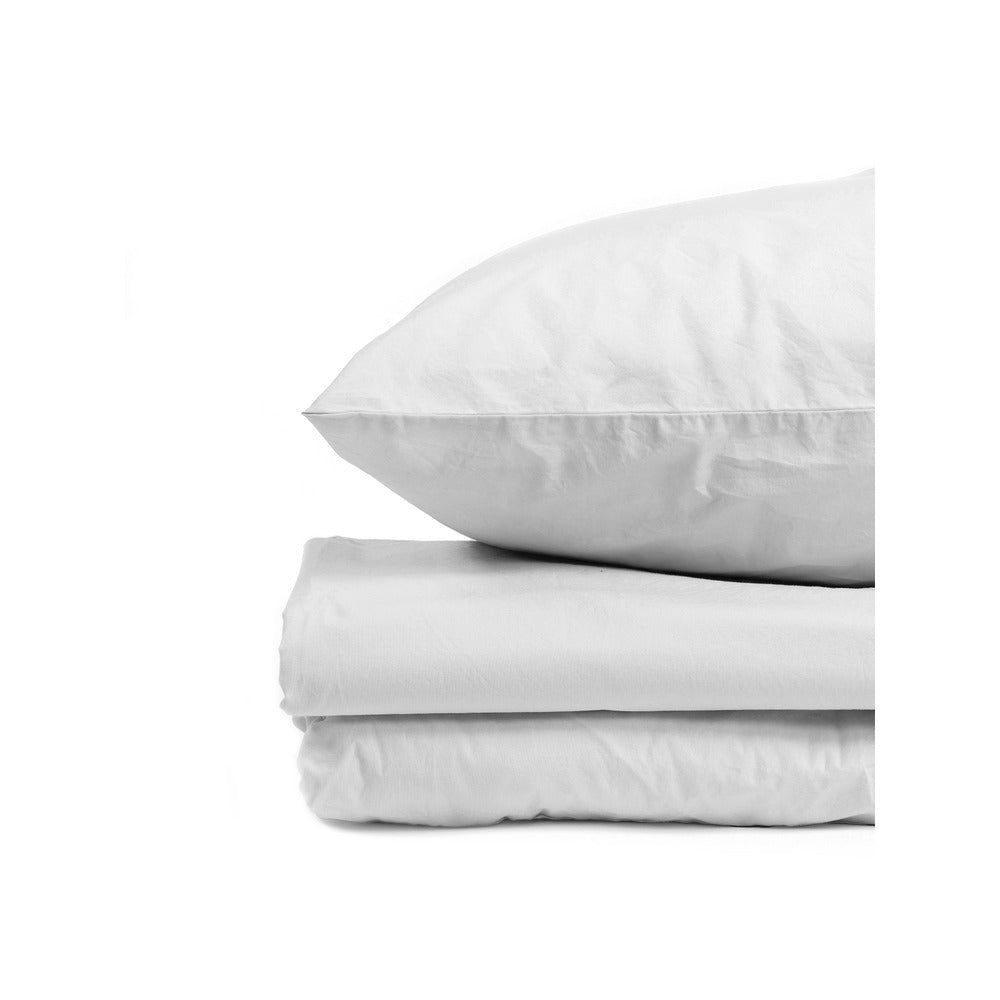 DBChez Vous 100% Washed Cotton Bed Sheet set White Queen