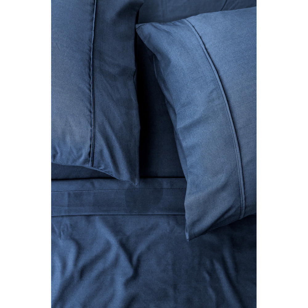 DBCchez Vous Parure de Draps Microfibre Denim King