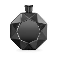 Final Touch® Luxe Diamond Flask - Black Chrome