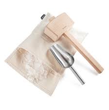 Final Touch® Lewis Ice Bag, Wood Mallet & Ice Scoop