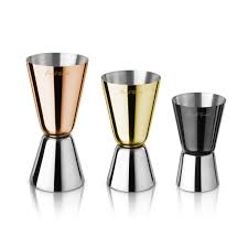 Final Touch Mixed Metal Jigger Set - Set of 3