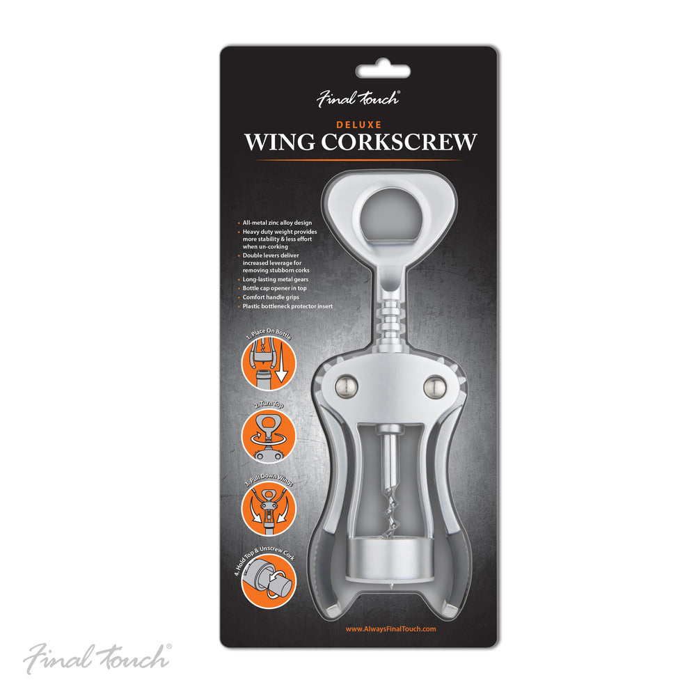 Final Touch® Deluxe Wing Corkscrew