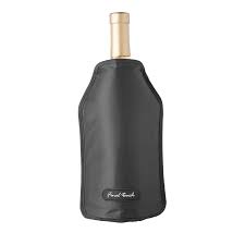 Final Touch Wine Bottle Sleeve Chiller - Black