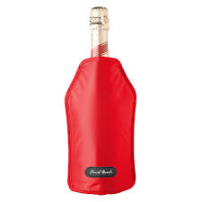 Final Touch Wine Bottle Sleeve Chiller - Red