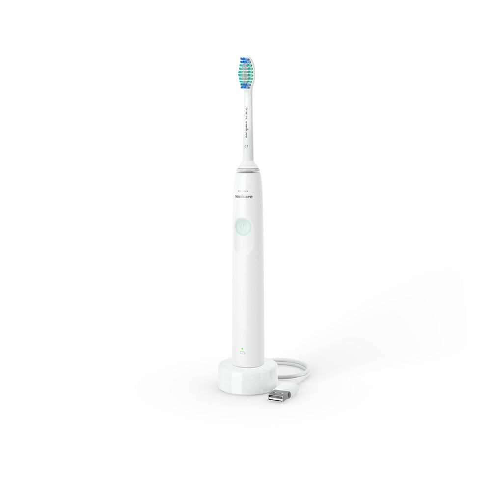 Philips Sonicare 2100 - White with Mint Button with SimplyClean