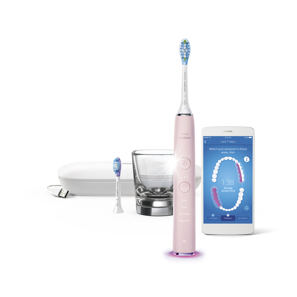 Philips Sonicare DiamondClean Smart 9350 Rechargeable Electric Toothbrush - Pink