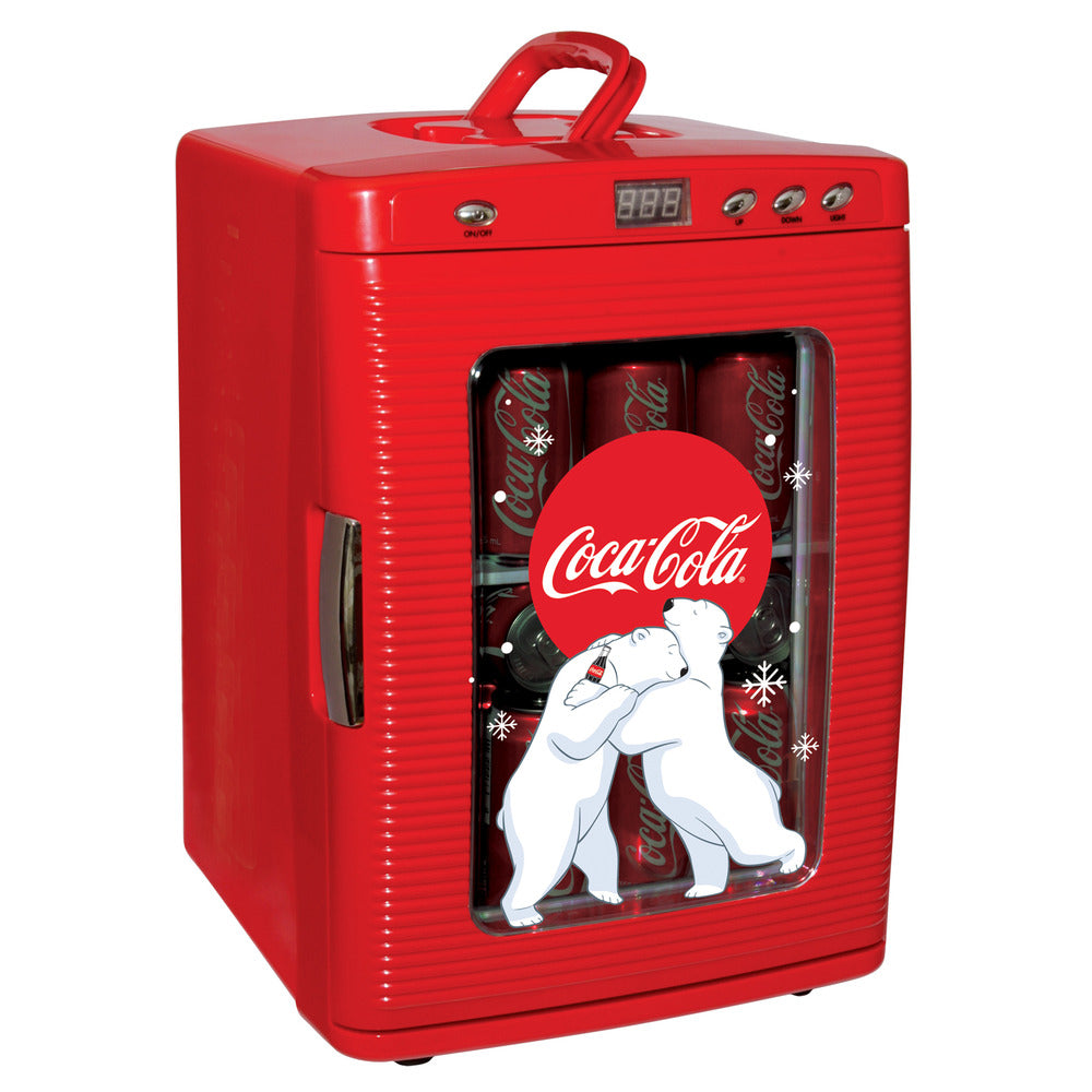 Koolatron Coca-Cola brand display fridge