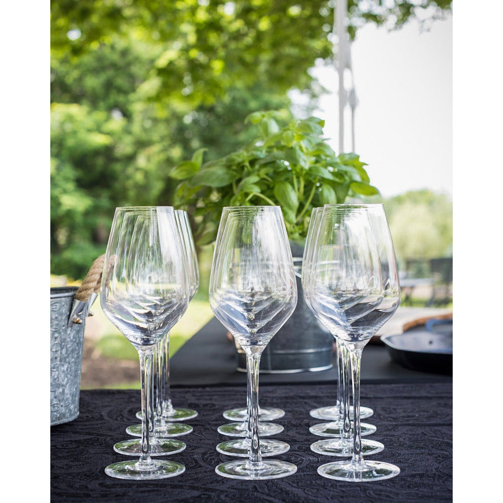 Final Touch® Everyday Lead-Free Crystal Wine Glasses - Set of 8