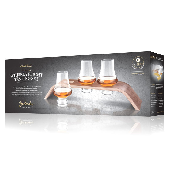 Final Touch® 4 Piece Whiskey Flight Tasting Set