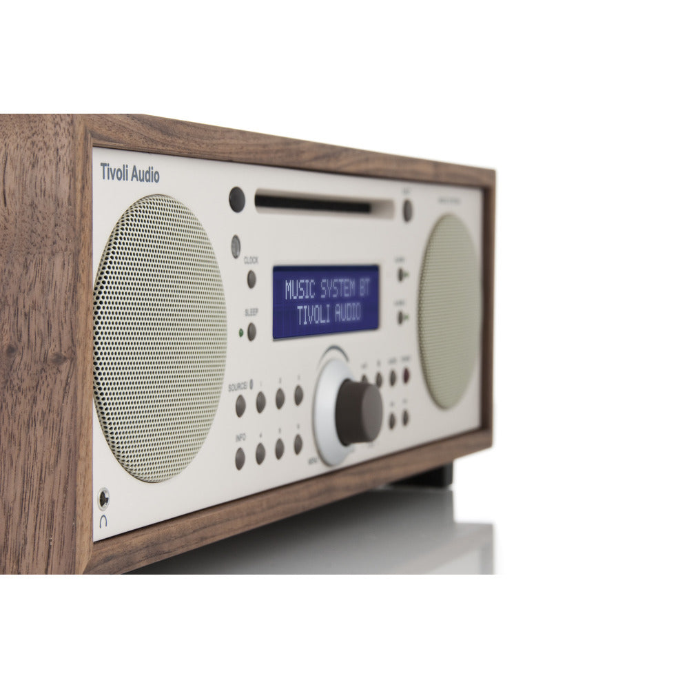 Tivoli Audio Music System with Bluetooth, CD Player, and AM/FM Radio - Walnut