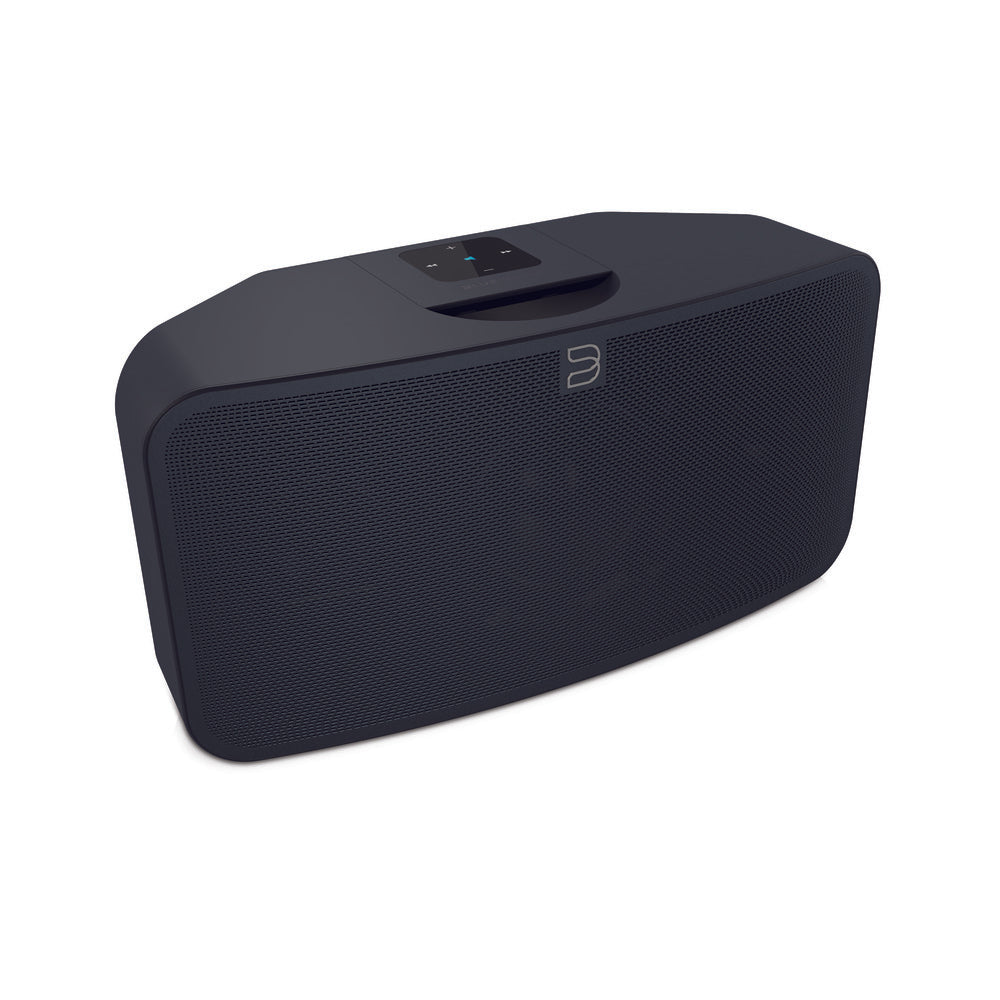 Bluesound PULSE MINI 2i Compact Wireless Multi-Room Smart Speaker with Bluetooth - Black - Works with Alexa and Siri