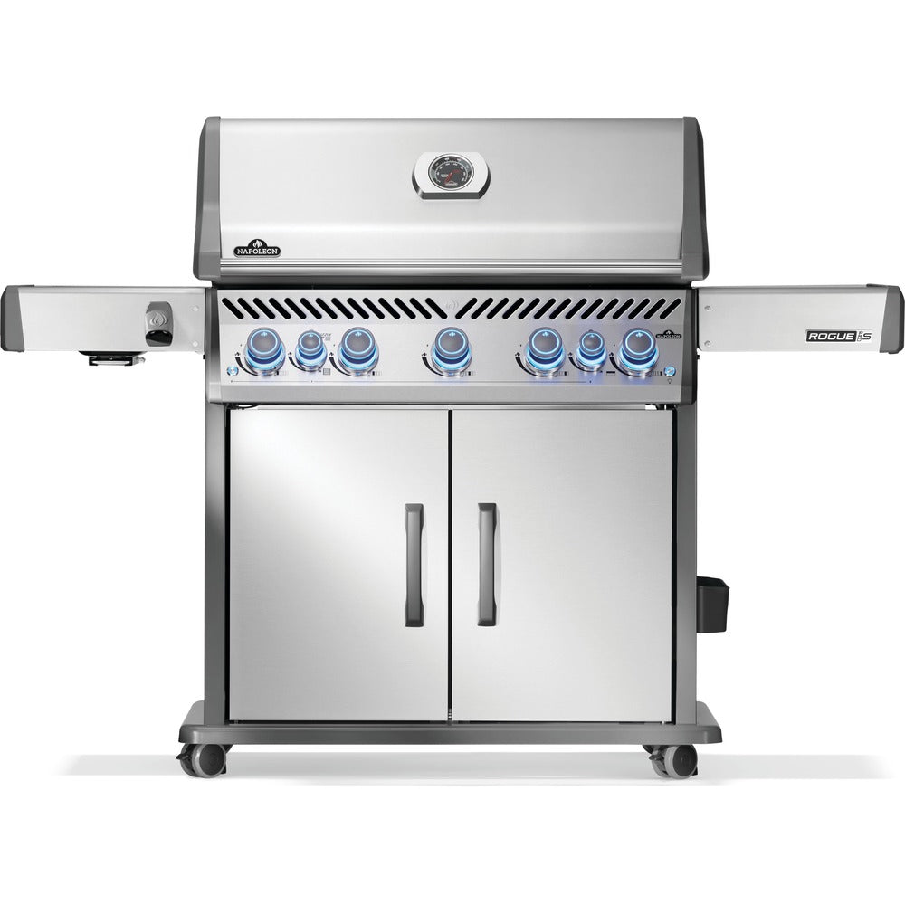 Napoleon Rogue® PRO-S 625 Natural Gas Grill with Infrared Side and Rear Burners, Stainless Steel