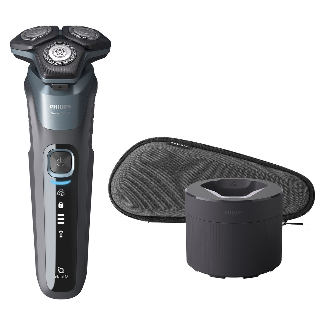 Philips Shaver Series 5000, Wet & Dry Electric Shaver with Cable-free Quick Clean Pod