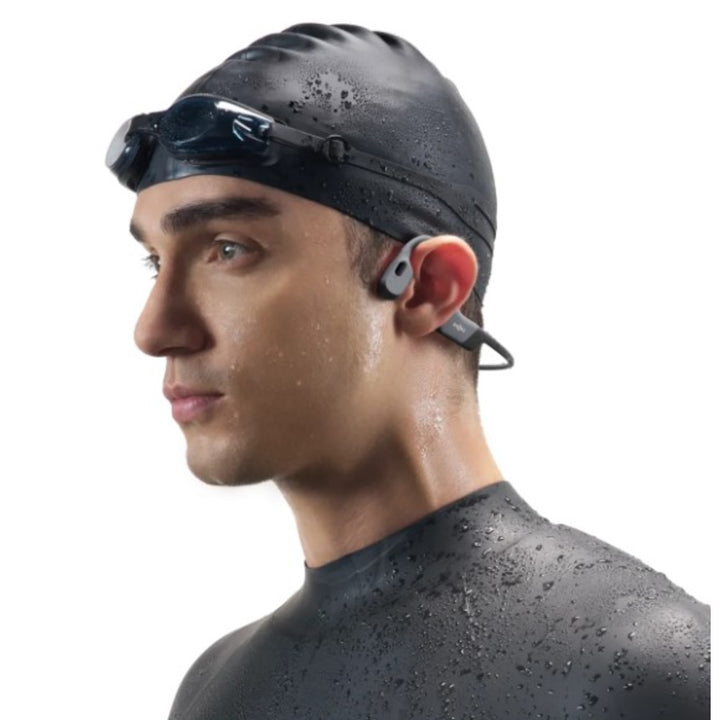 Casque Bluetooth étanche à conduction osseuse Shokz OpenSwim Pro - Gris