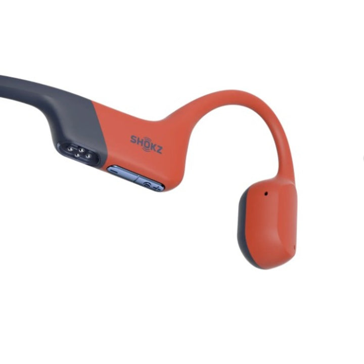 Shokz OpenSwim Pro Bone Conduction Waterproof Open-Ear Bluetooth Headphones - Red