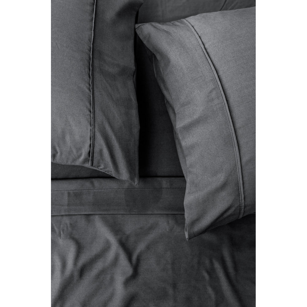 DBChez Vous Microfibre Bed sheet set Grey Kng