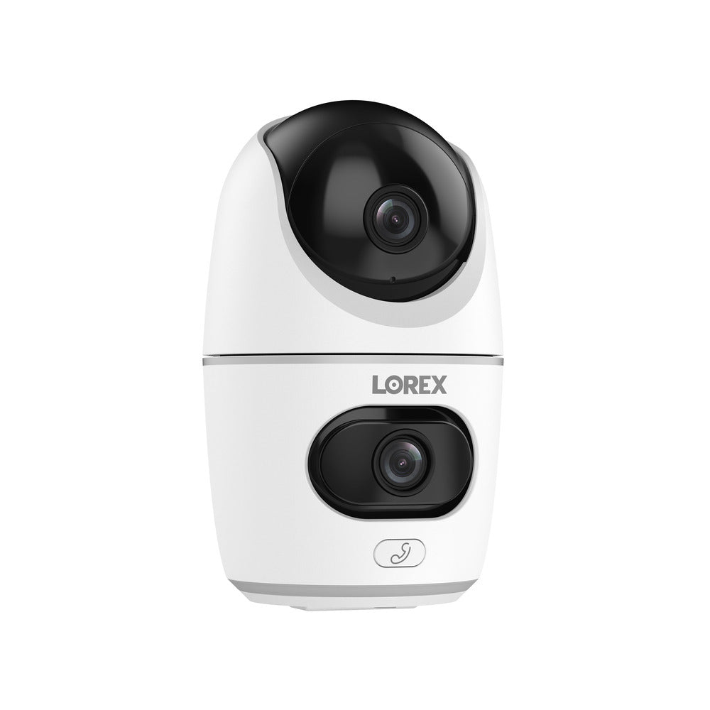 Lorex 2K Dual Lens Indoor Pan-Tilt Wi-Fi Security Camera